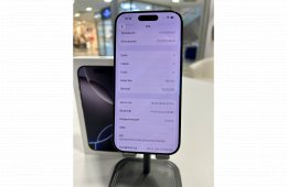 Újszerű iPhone 16 Pro 128GB Fekete 92% Akku Független 3Hó Gar + Beszámítás
