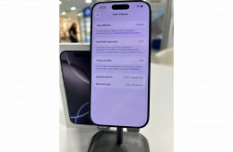 Újszerű iPhone 16 Pro 128GB Fekete 92% Akku Független 3Hó Gar + Beszámítás
