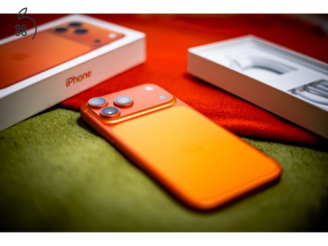 Új aktiválatlan 17 Pro Max E-sim 256GB cosmic orange 