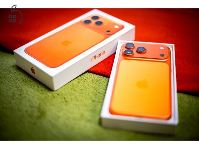Új aktiválatlan 17 Pro Max E-sim 256GB cosmic orange 