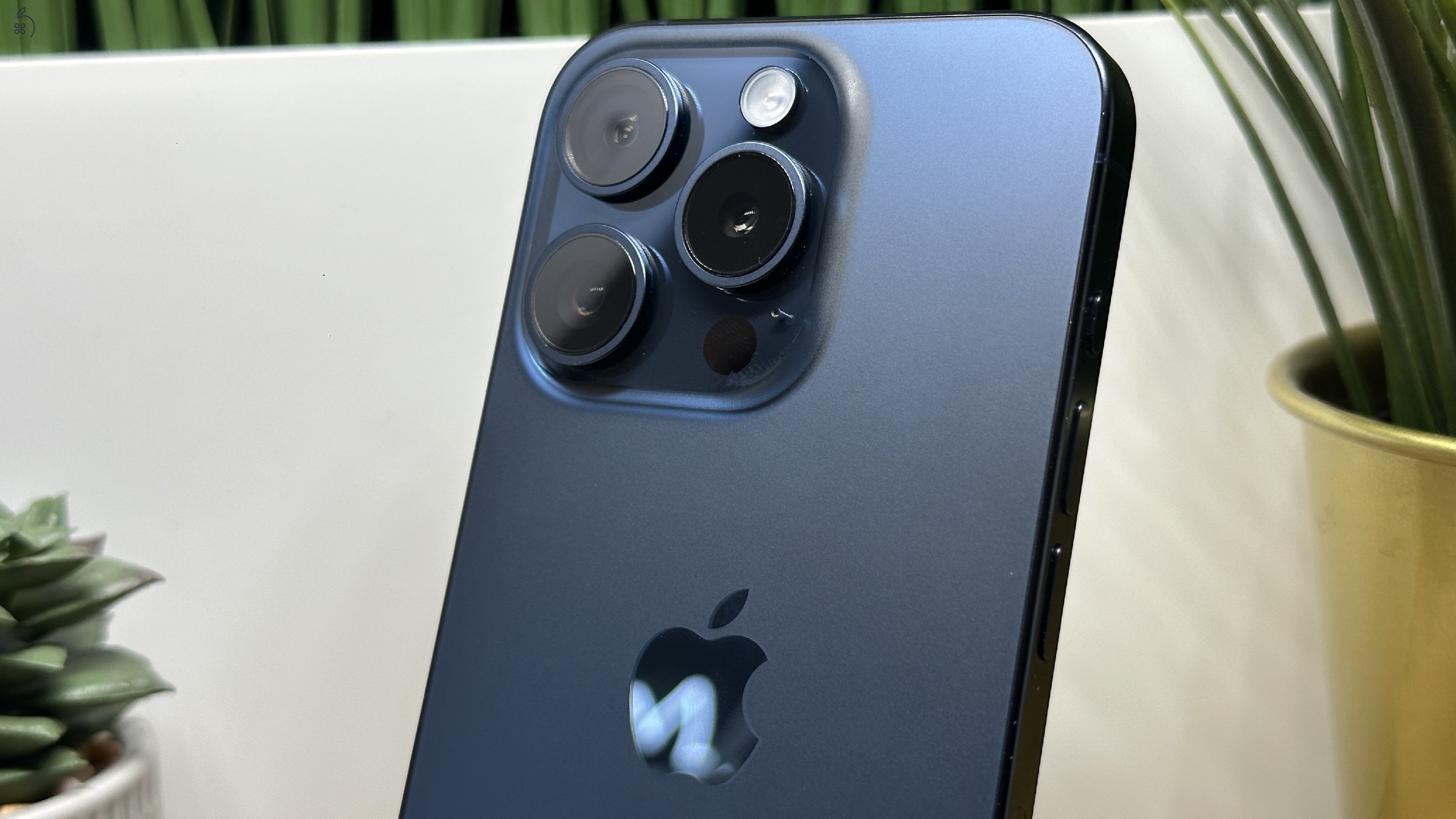  iPhone 15 Pro 256GB Kék, Független - 1 ÉV Garancia, Számla 