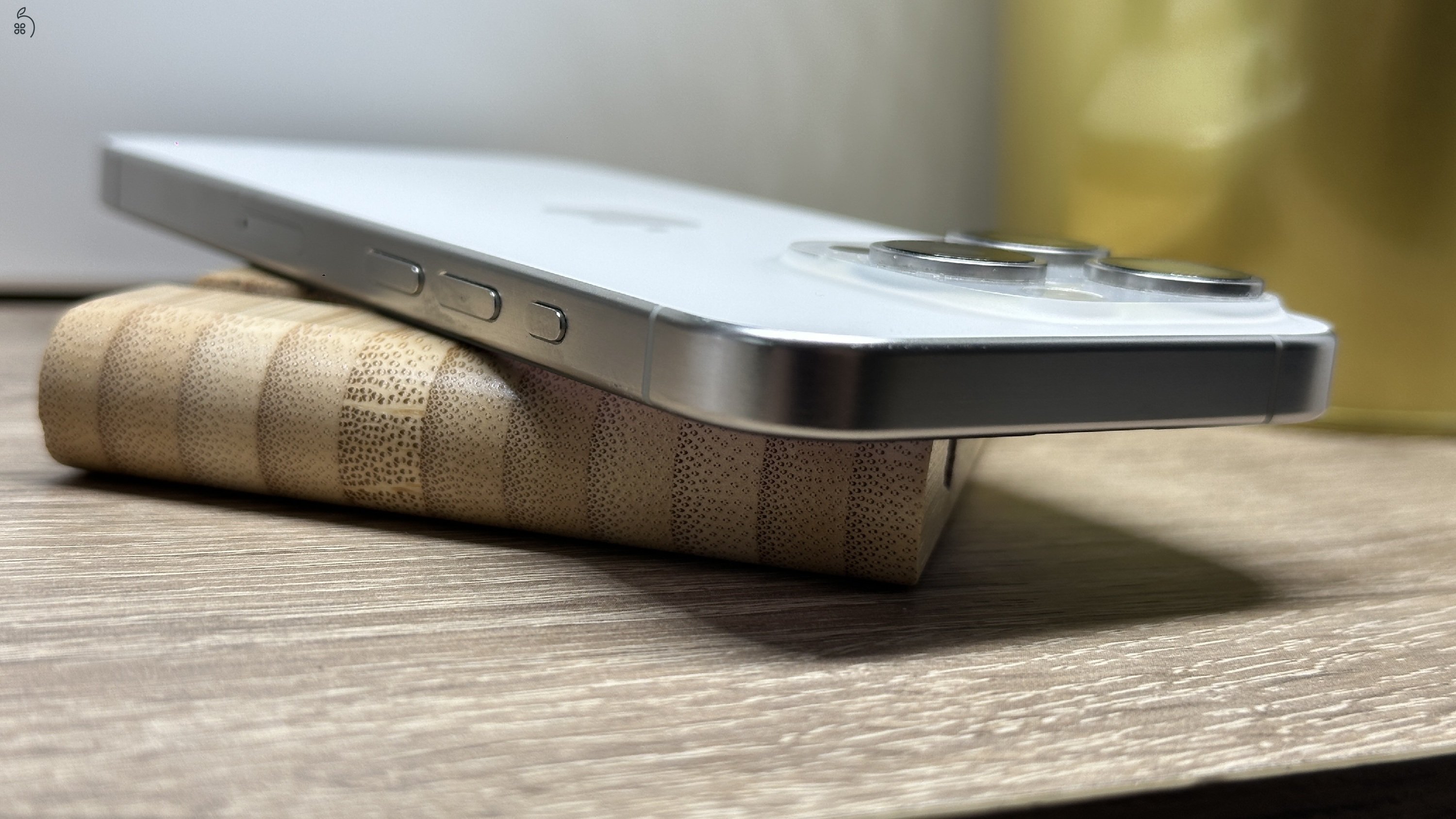  iPhone 15 Pro 256GB Fehér, Független - 1ÉV Garancia, Számla 