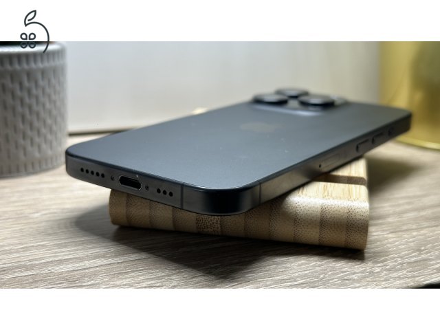  iPhone 15 Pro 256GB Fekete, Független - 1 ÉV Garancia, Számla 