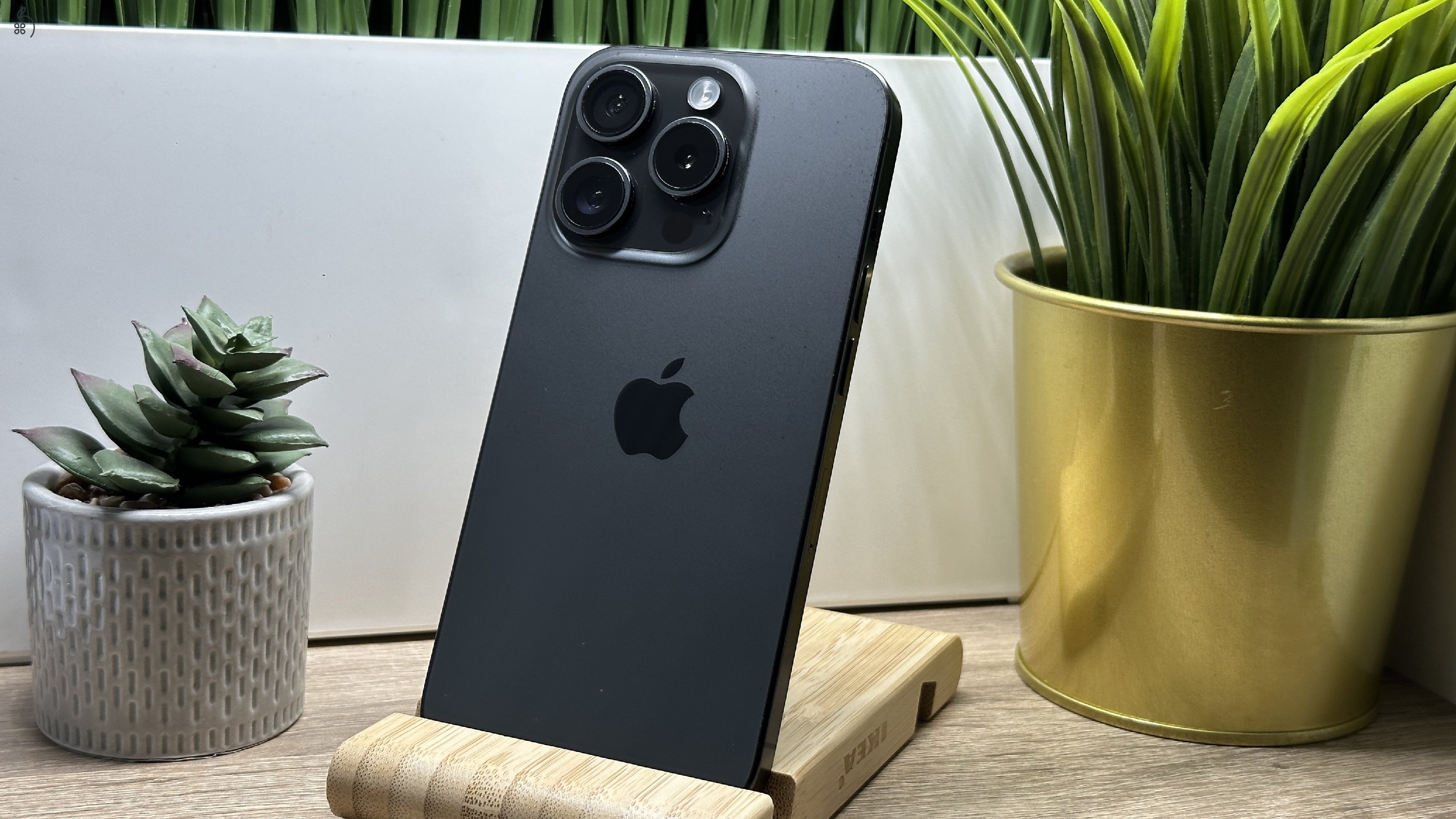  iPhone 15 Pro 256GB Fekete, Független - 1 ÉV Garancia, Számla 