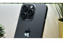  iPhone 15 Pro 256GB Fekete, Független - 1 ÉV Garancia, Számla 