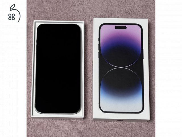 Új iPhone 14 Pro Max 128GB - AKKU 100% - Jótállás 2026.05.-hóig, kártyafüggetlen, hibátlan állapot