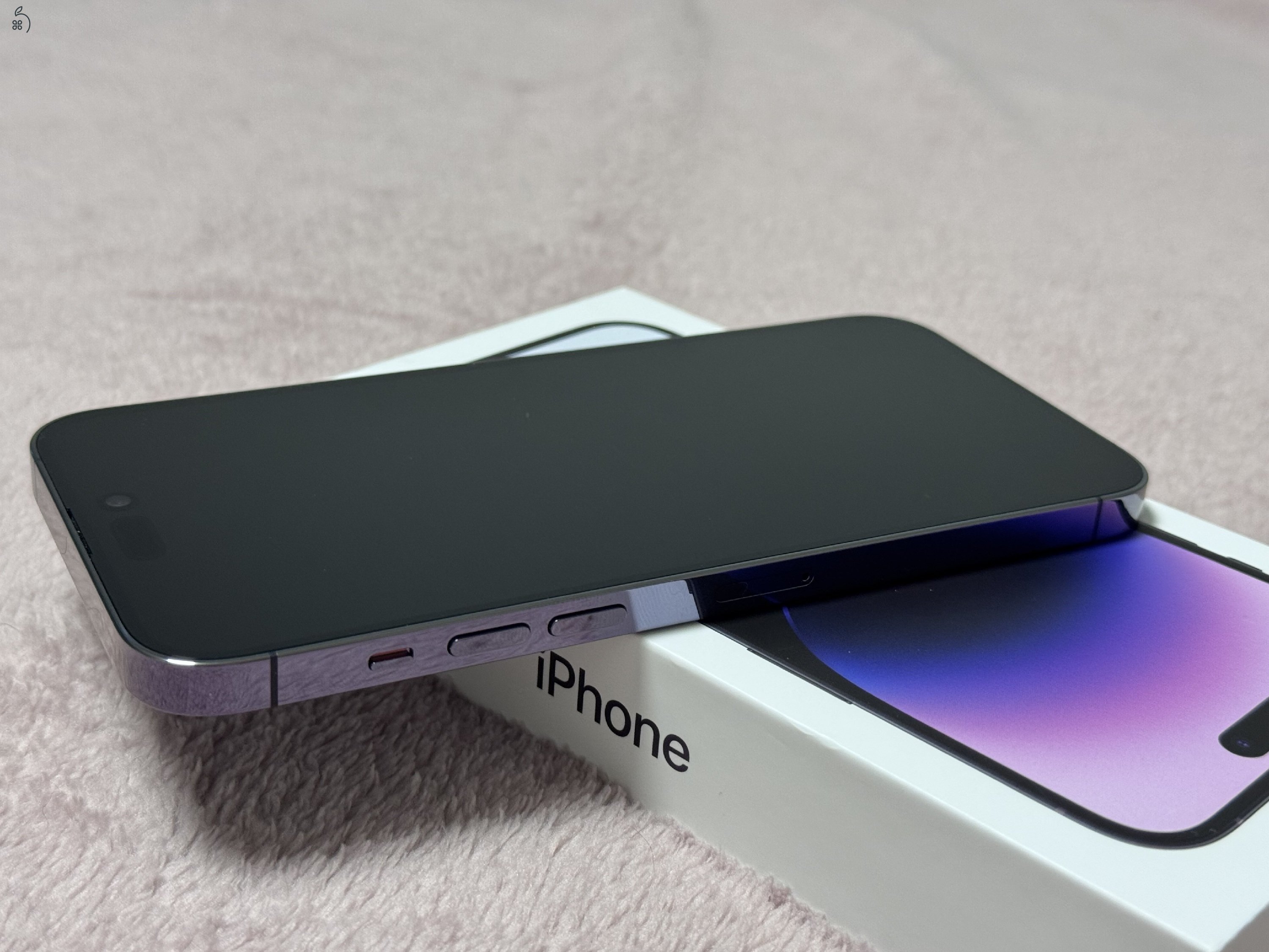 Új iPhone 14 Pro Max 128GB - AKKU 100% - Jótállás 2026.05.-hóig, kártyafüggetlen, hibátlan állapot
