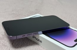 Új iPhone 14 Pro Max 128GB - AKKU 100% - Jótállás 2026.05.-hóig, kártyafüggetlen, hibátlan állapot