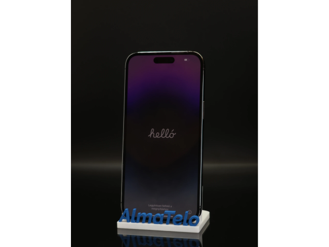 Apple iPhone 14 Pro Max eSIM 128 GB Deep Purple 100% akku - 12 HÓ GARANCIA