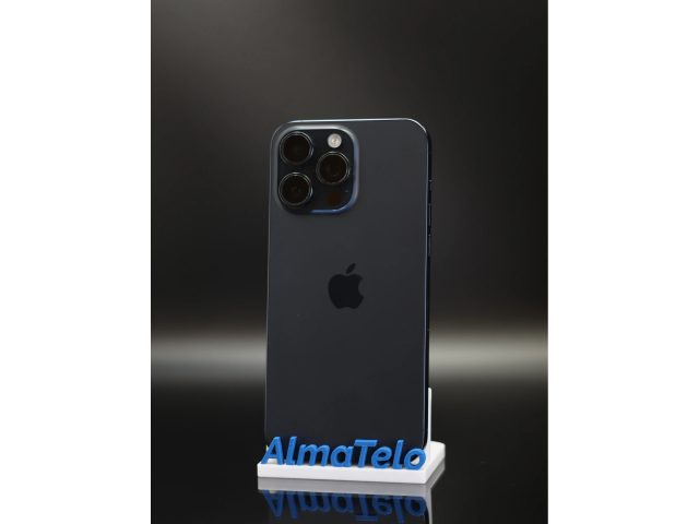 Apple iPhone 15 Pro Max 256 GB Blue Titanium 100% akku - 12 HÓ GARANCIA