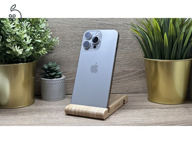 iPhone 16 Pro Max 256GB 99% AKKU - Számla, Garancia, Natural Titan, Független