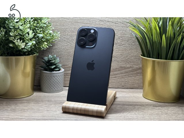 iPhone 16 Pro Max Fekete 256GB 100% AKKU - Független, Számla, 1ÉV Garancia