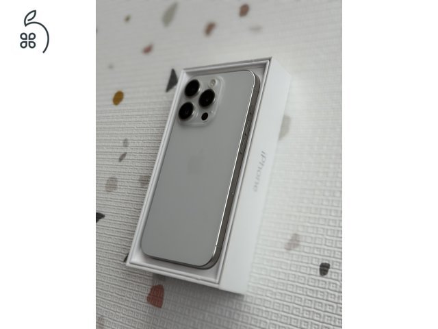 iPhone 15 Pro, White titanium, 256 GB , kártyafüggetlen
