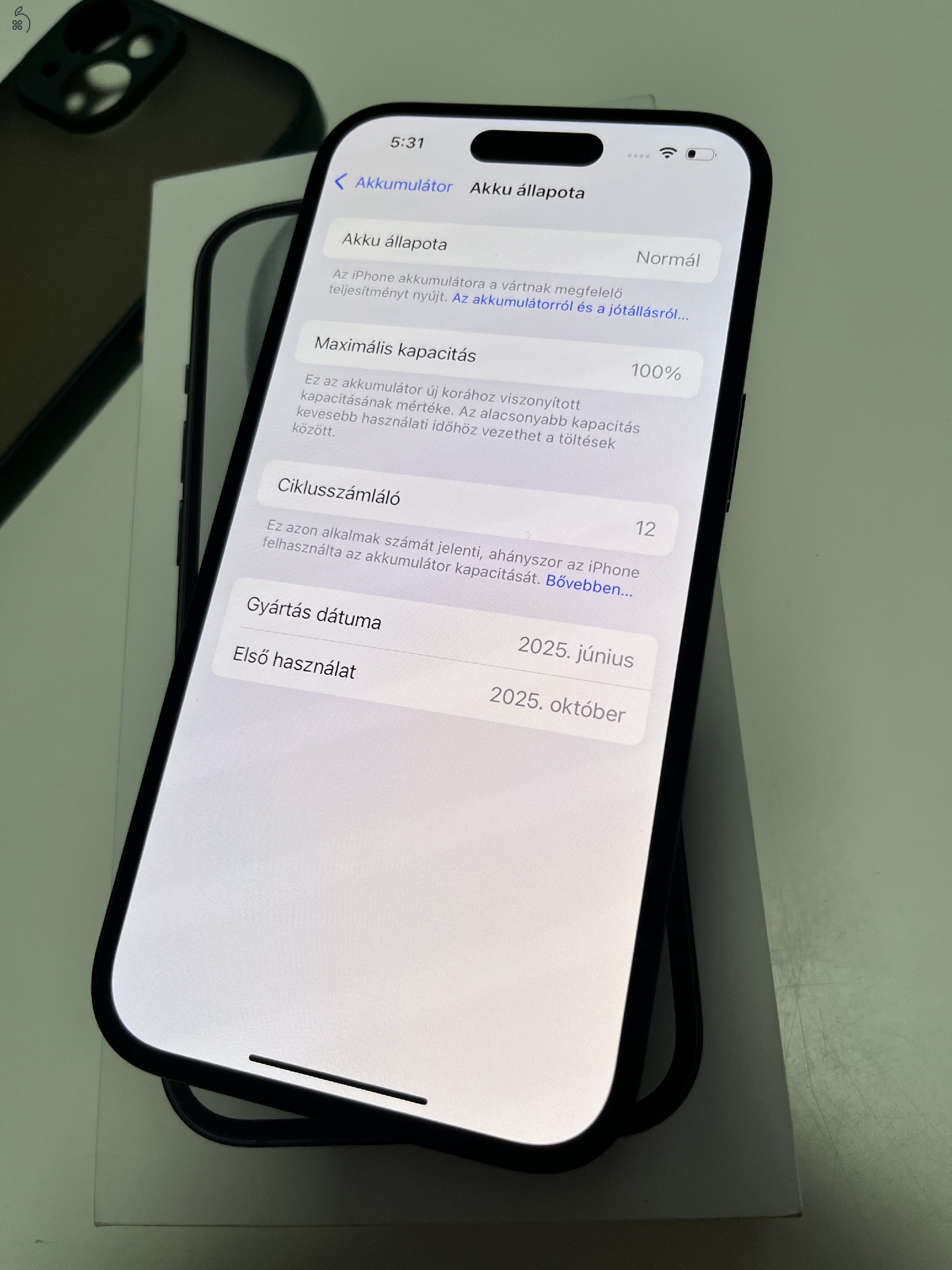 iPhone 15 128GB Apple garancia! Akku 100%!