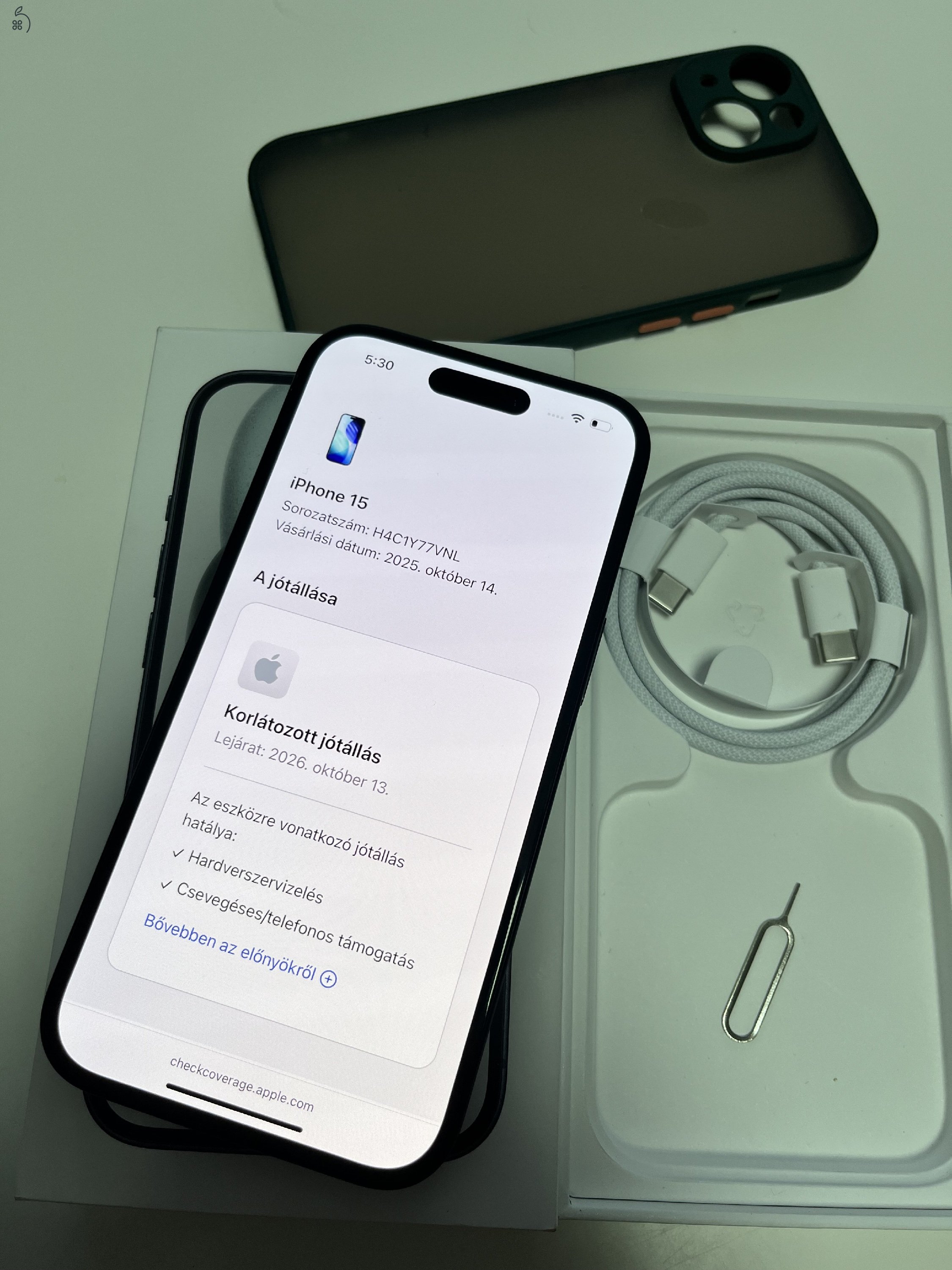 iPhone 15 128GB Apple garancia! Akku 100%!