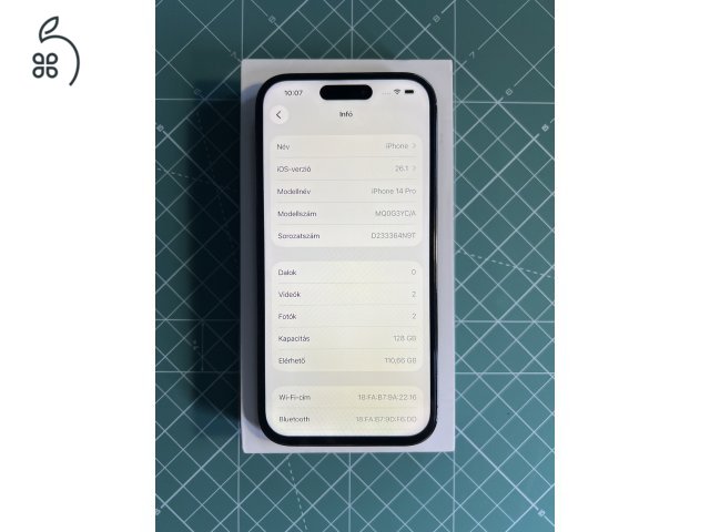iPhone 14 Pro 128GB Deep Purple független