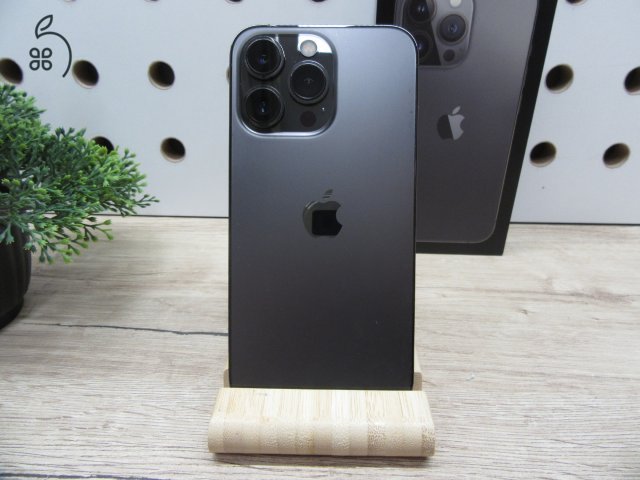 Apple iPhone 13 Pro – Graphite – ProMotion 120 Hz + tripla kamera + prémium acél keret – 128 GB – Használt, szép állapot – 100% akku – 3 hónap garancia