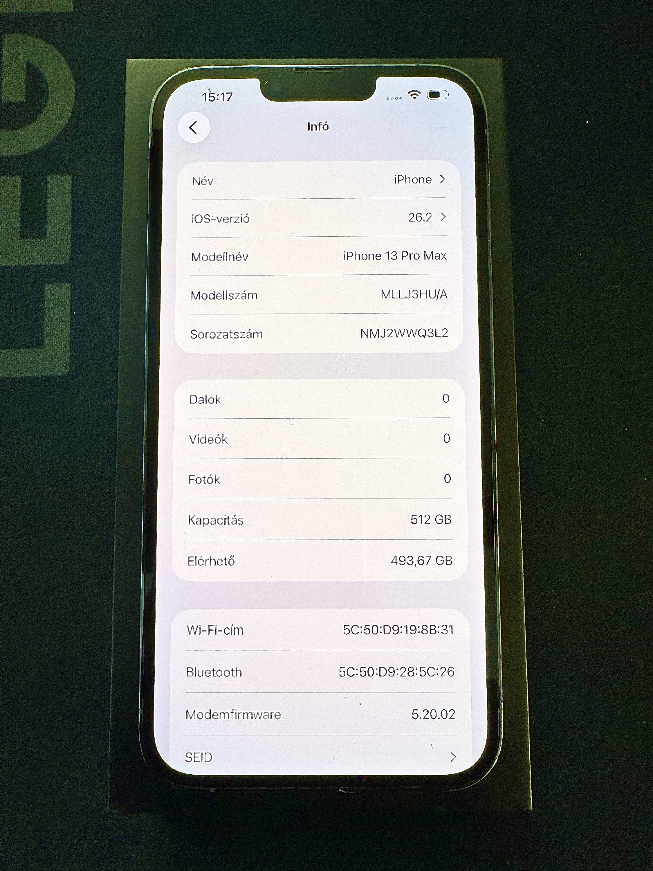 512GB-os(!!!)  iPhone 13 Pro Max egy 256-os árában! Sierra Blue, 30 nap garancia!