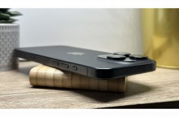  iPhone 15 Pro 256GB Fekete, Független - 1 ÉV Garancia, Számla 