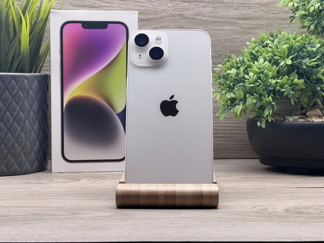 Hibátlan iPhone 14 Starlight 128GB 2 ÉV Garanciával Számlával 91% Akku