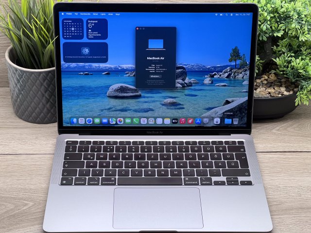Hibátlan MacBook Air 2020 M1 13”256GB 2 ÉV Garanciával Számlával 91% Akku