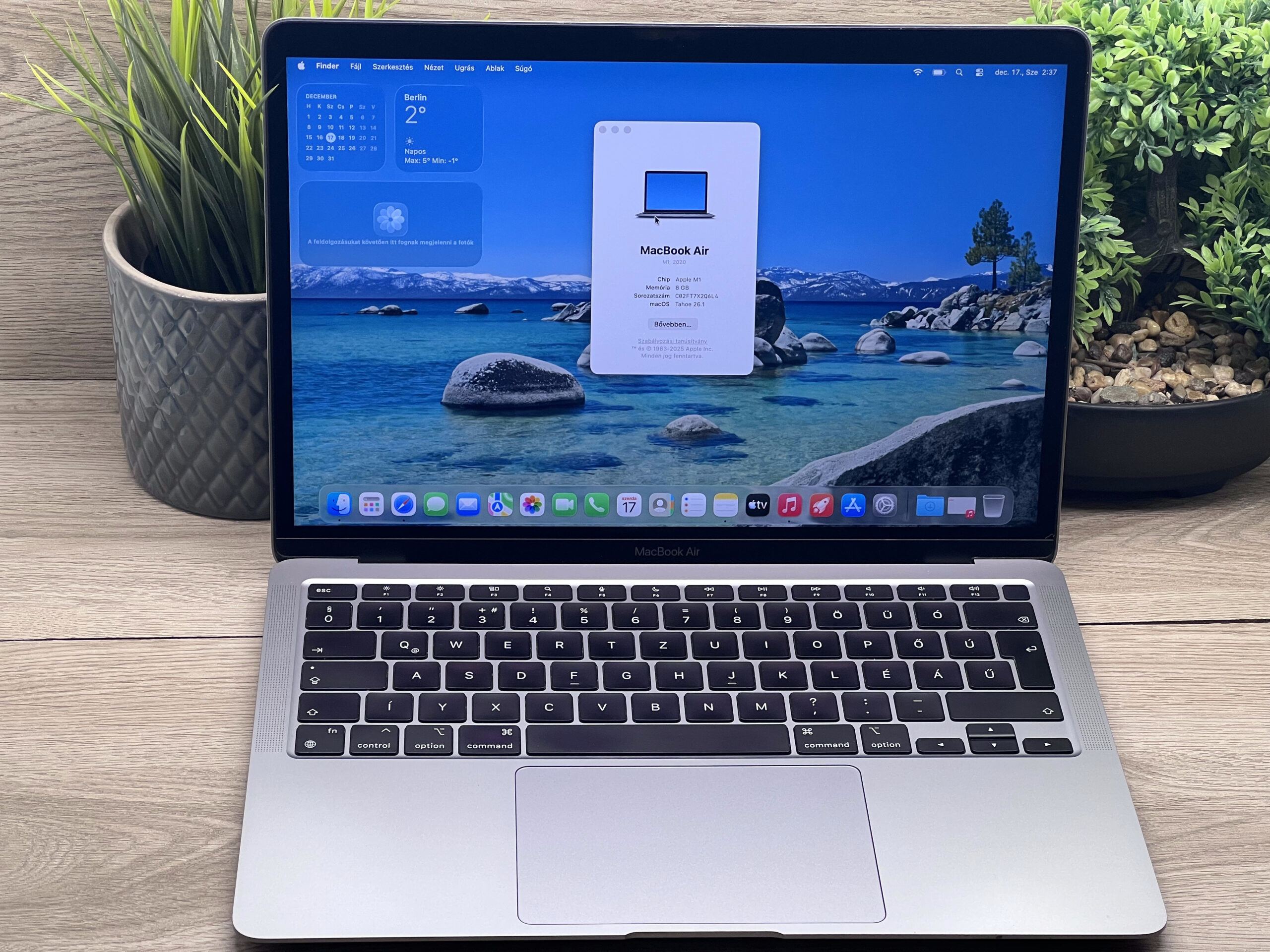 Hibátlan MacBook Air 2020 M1 13”256GB 2 ÉV Garanciával Számlával