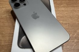 iPhone 15 Pro Max Natural Titanium 256 Gb újszerű állapotban eladó