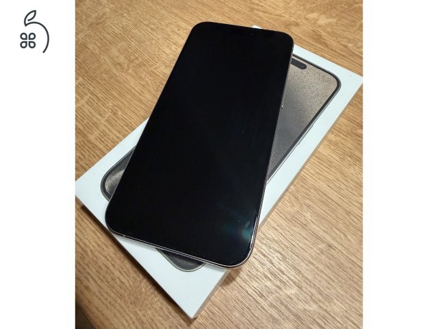 iPhone 15 Pro Max Natural Titanium 256 Gb újszerű állapotban eladó