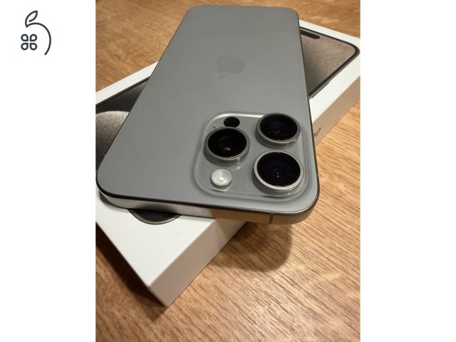 iPhone 15 Pro Max Natural Titanium 256 Gb újszerű állapotban eladó