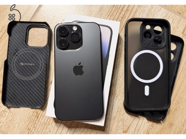 Space Black színű iPhone 14 Pro 128GB-os független