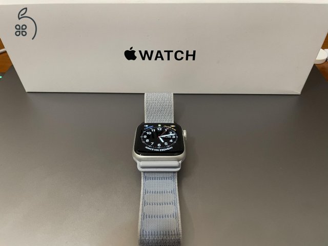 Apple Watch SE 2 (v3, 2024) 40mm Silver – 2 hetes, iSTYLE számlával, Garanciával!