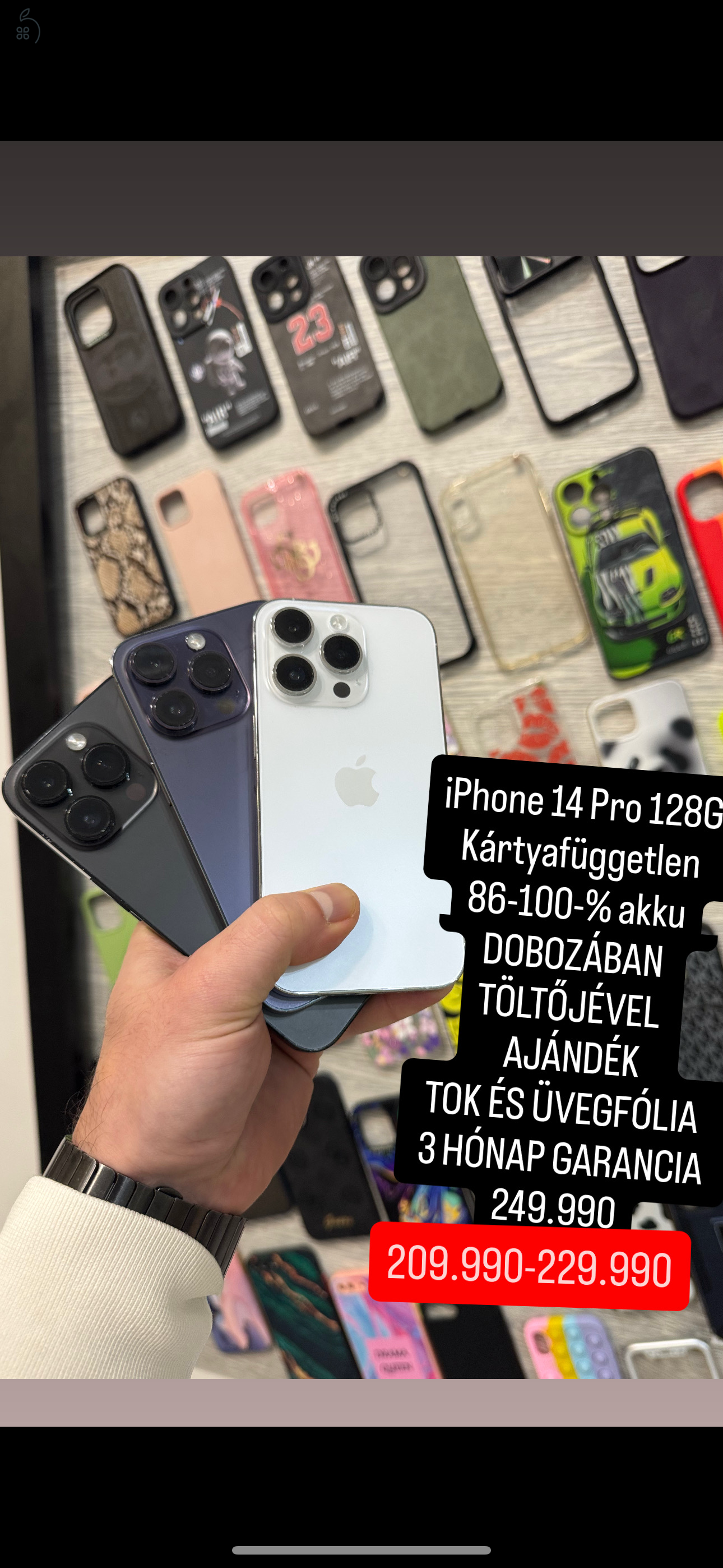 Több darab iPhone Garanciával