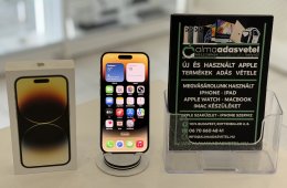 iPhone 14 Pro 128GB Gold Megkímélt/1-3 hónap gar./Akku 86%/p4644