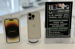 iPhone 14 Pro 128GB Gold Megkímélt/1-3 hónap gar./Akku 86%/p4644