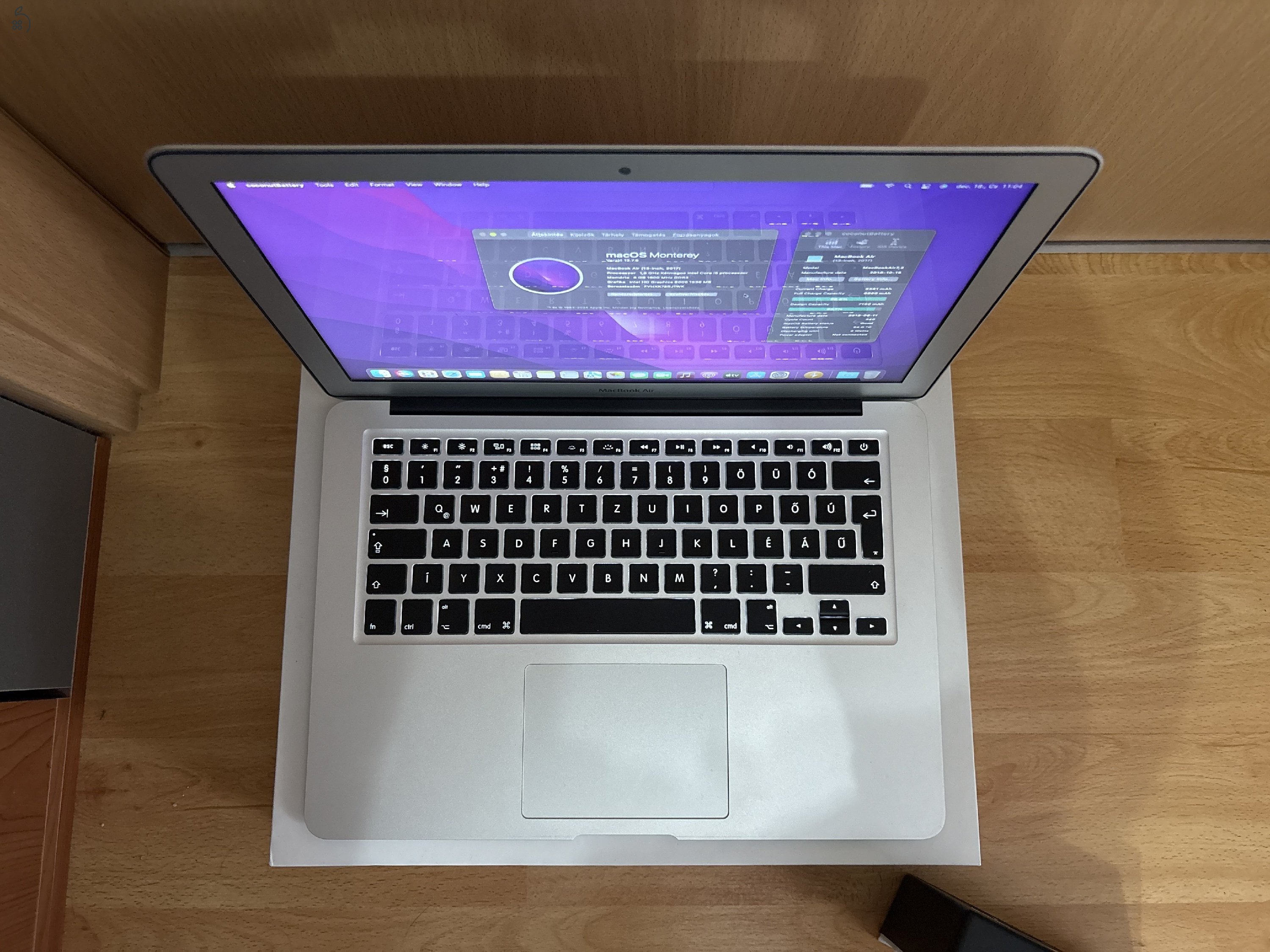 2017 MacBook Air 13 / i5 / 8GB / 128GB SSD / 93%-os Aksival Eladó ! ! !