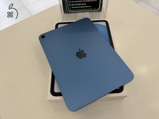 iPad 11(A16) 128GB Kék Wifi Hibátlan/2026.10.28.Apple Gar./Akku 100%/p4645