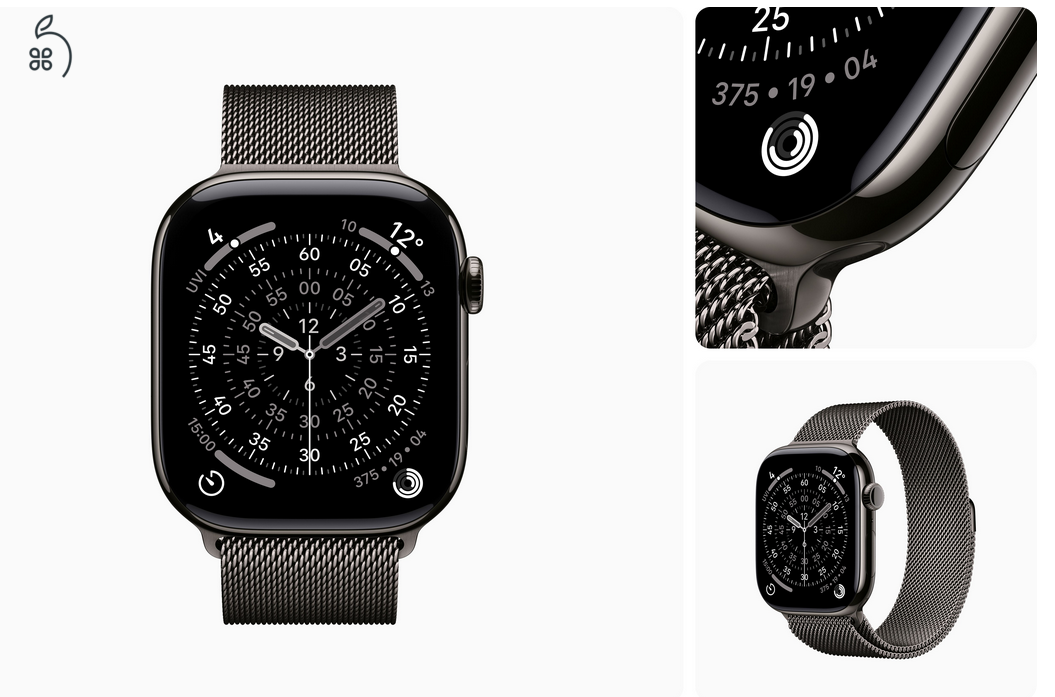ÚJ! Apple Watch Series 11 Titanium 42mm Palaszürke Milanese 1év Gar + Beszámítás!