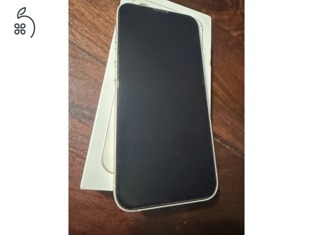 Iphone 13, 128gb fehér, 100% új akku, hibátlan állapot