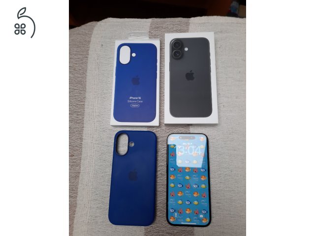 iPhone 16 256 black, gyártói jótállás 2026.04.9-ig