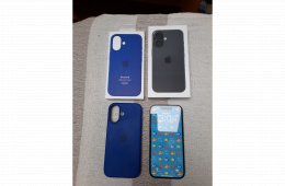 iPhone 16 256 black, gyártói jótállás 2026.04.9-ig