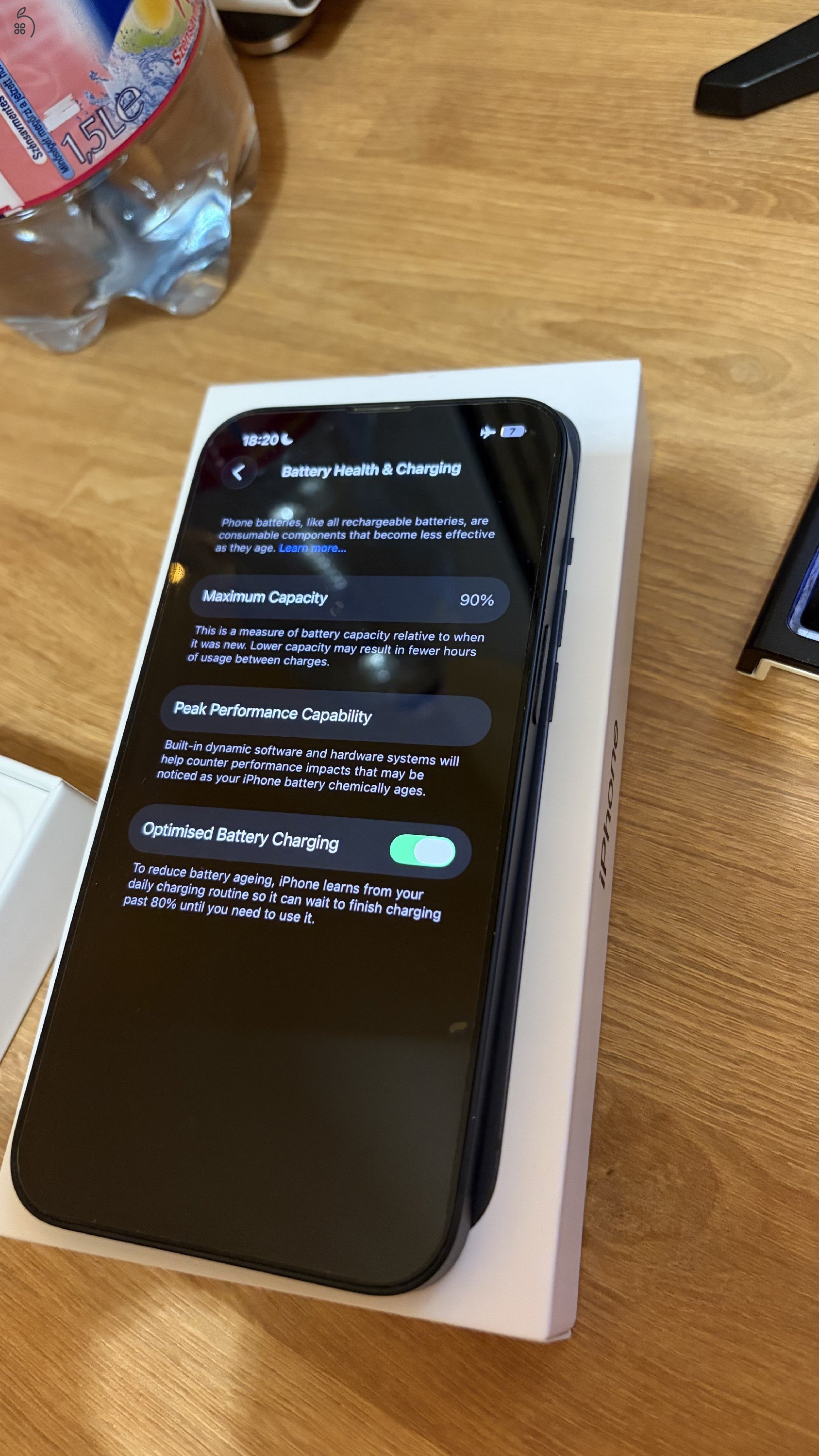 Apple Iphone 13 Fekete 128GB Kártyafüggetlen 90% Akku 