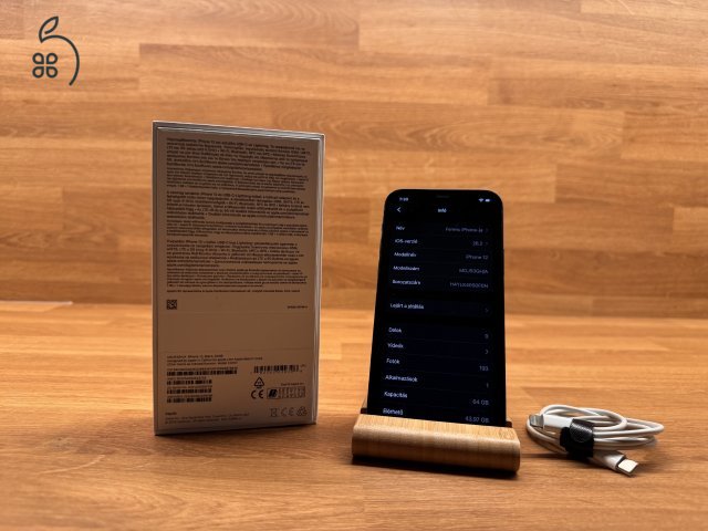 Apple iPhone 12 – fekete, 64 GB