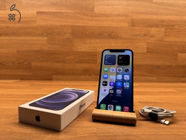 Apple iPhone 12 – fekete, 64 GB
