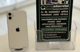 iPhone 11 128GB Független Használt/1-3 hónap gar./Akku 100%/p4651