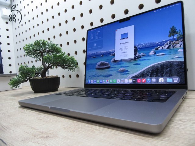 Apple MacBook Pro 14” (2021, M1 Max) – Liquid Retina XDR + ProMotion, brutál GPU erő kreatív munkára – 32 GB RAM – 500 GB SSD – Használt, megkímélt – 254 ciklus / 84% akku – 3 hónap garancia