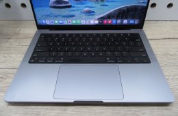 Apple MacBook Pro 14” (2021, M1 Max) – Liquid Retina XDR + ProMotion, brutál GPU erő kreatív munkára – 32 GB RAM – 500 GB SSD – Használt, megkímélt – 254 ciklus / 84% akku – 3 hónap garancia