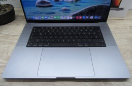 Apple MacBook Pro 16” (2021, M1 Max) – Szinte új állapot, 10 ciklus / 100% akku, Liquid Retina XDR + ProMotion, brutál teljesítmény – 32 GB RAM – 500 GB SSD – Használt, újszerű – 3 hónap garancia