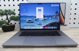 Apple MacBook Pro 16” (2021, M1 Max) – Szinte új állapot, 10 ciklus / 100% akku, Liquid Retina XDR + ProMotion, brutál teljesítmény – 32 GB RAM – 500 GB SSD – Használt, újszerű – 3 hónap garancia