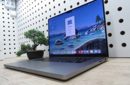 Apple MacBook Pro 16” (2021, M1 Max) – 64 GB RAM + 1 TB SSD, brutál 32-magos GPU, Liquid Retina XDR – Használt, szép állapot – 171 ciklus / 82% akku – 3 hónap garancia