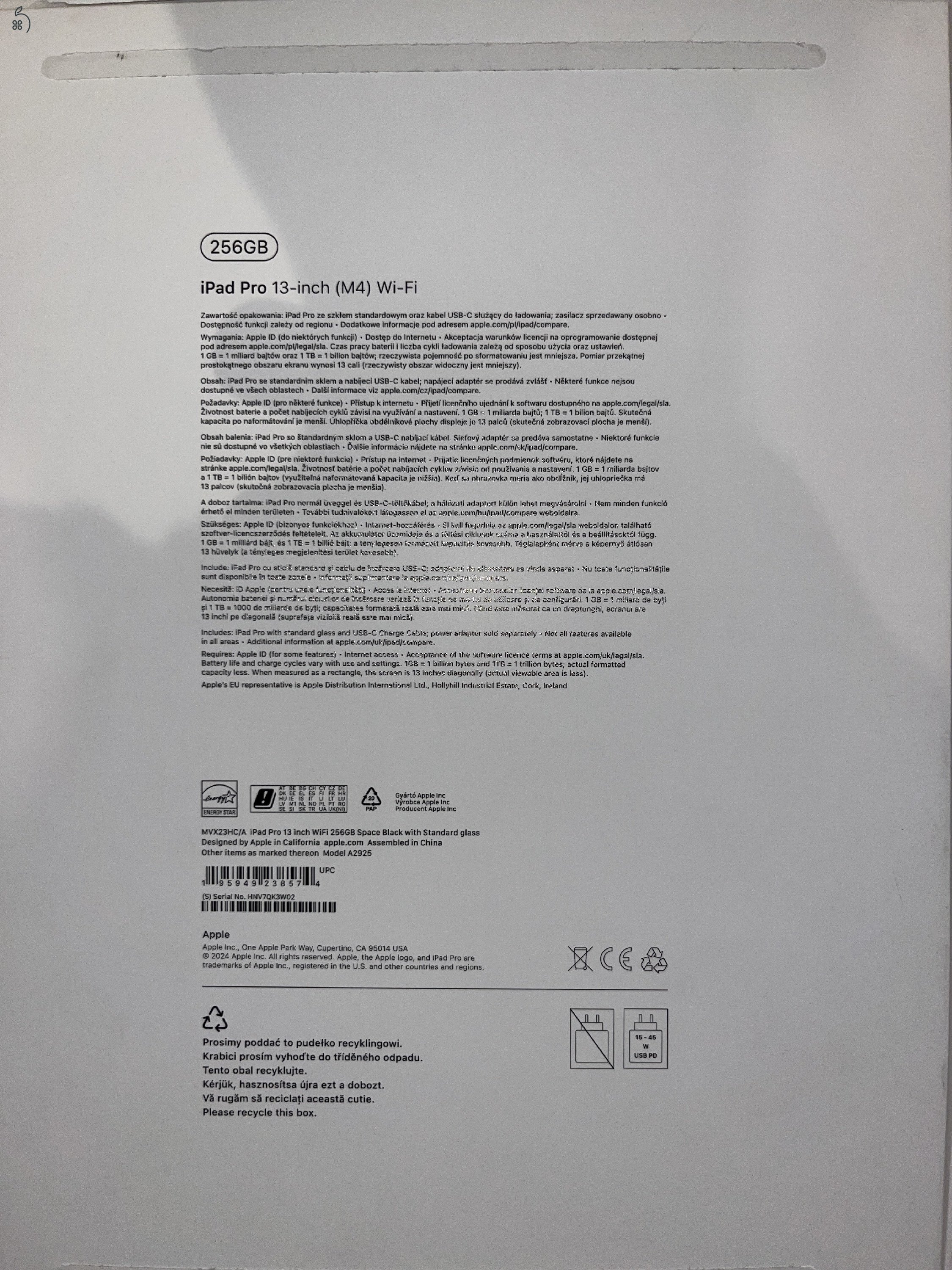 13 hüvelykes iPad Pro (M4) Eladó+ Apple pencil